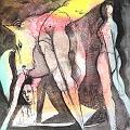 Femme papier 2006 18x18 cm